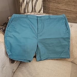 Womens LLBean Turquoise Short 18